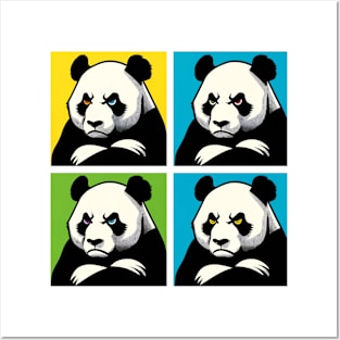 Pop Annoyed Panda - Funny Panda Art Posters and Art